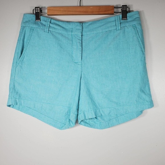 J. Crew Chino City Fit Shorts Turquoise Size 6 - Picture 9 of 9